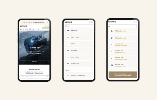 뉴페이브 참고 이미지. 캐롤 제공